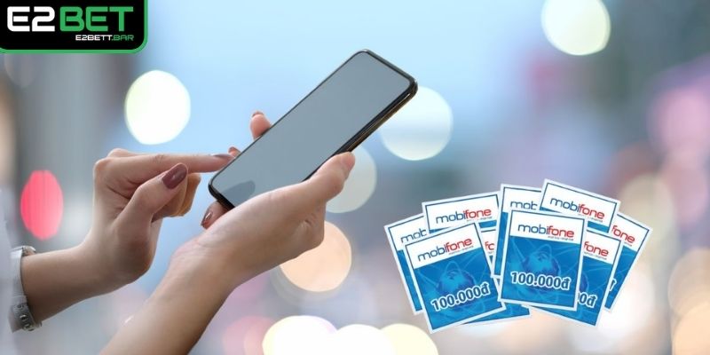 Sử dụng card điện thoại để nạp tiền